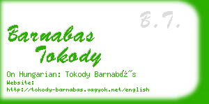 barnabas tokody business card